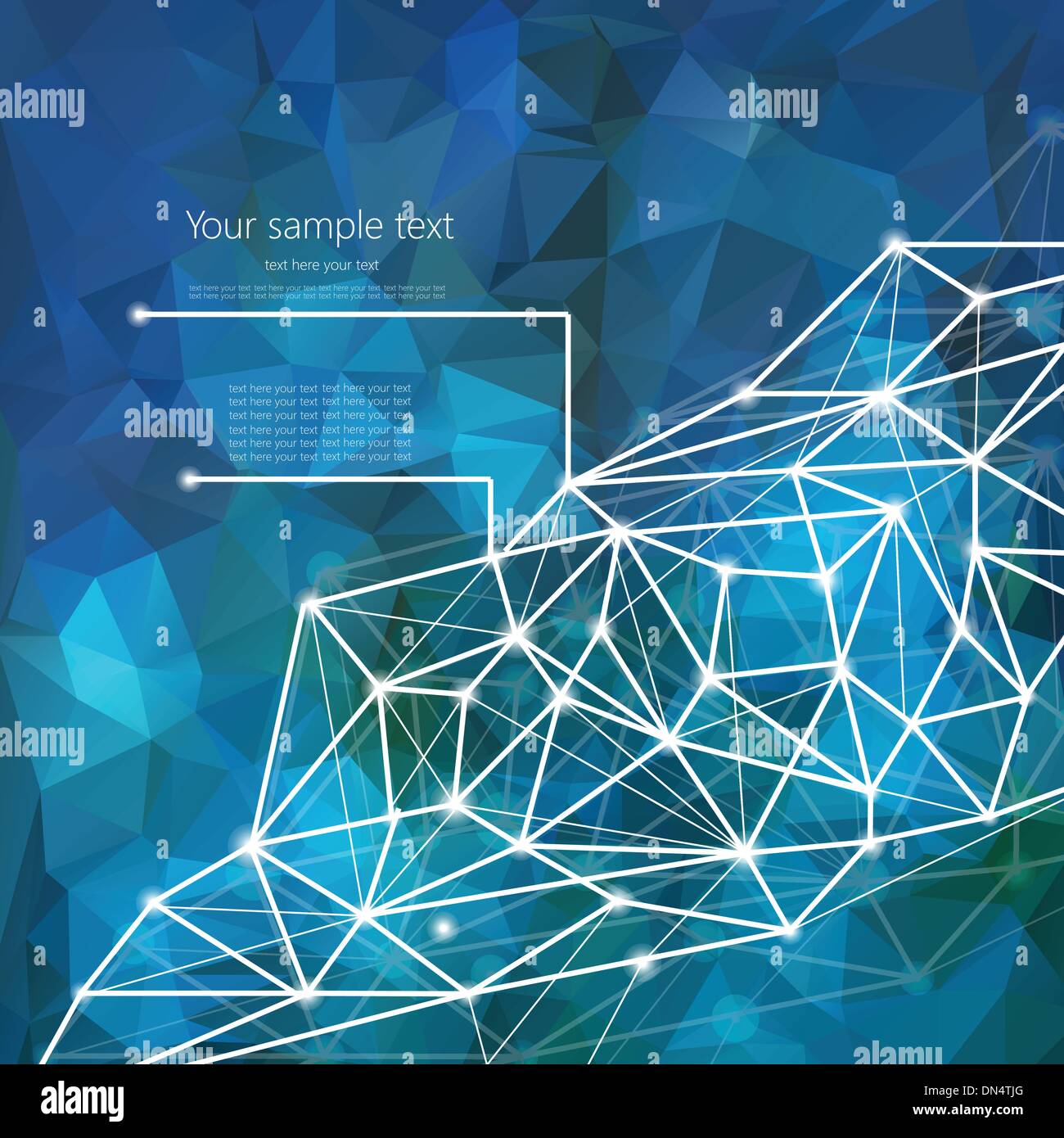 Abstract Geometric Background with place for your text. Stock Vector