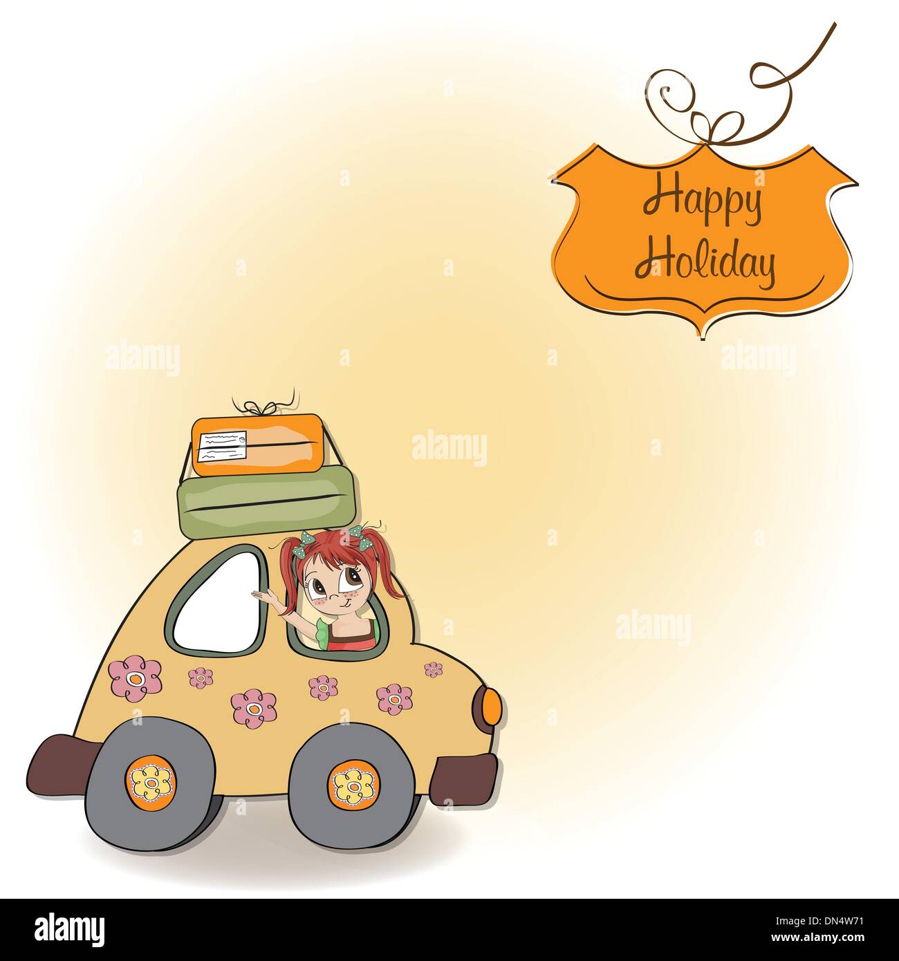 Happy woman travel tourism Stock Vector Images Alamy