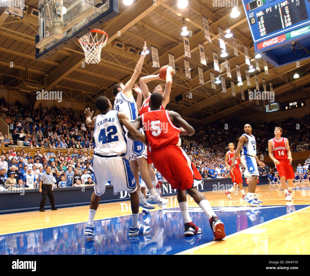 Nov 25, 2006; Durham, NC, USA; The Duke University Blue Devils ...