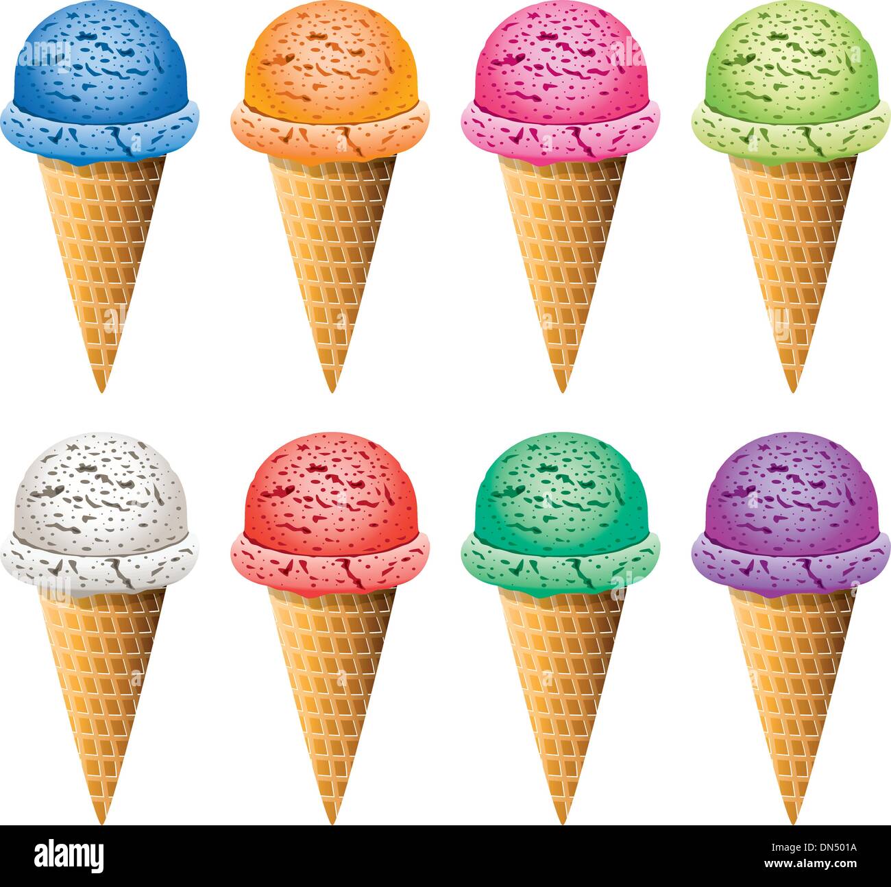 vector icecream cones Stock Vector Image & Art - Alamy