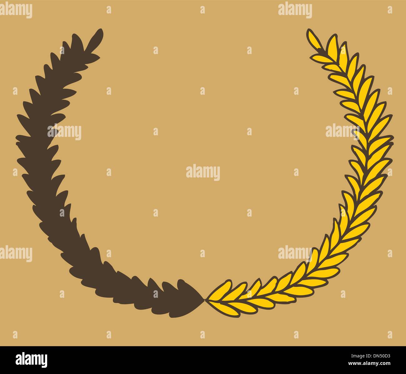 hand drawn wreath vector art Stock Vector Image & Art - Alamy