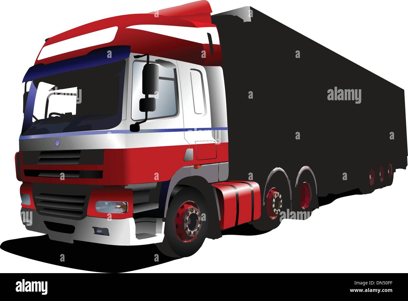 Truck vector vectors hi-res stock photography and images - Alamy