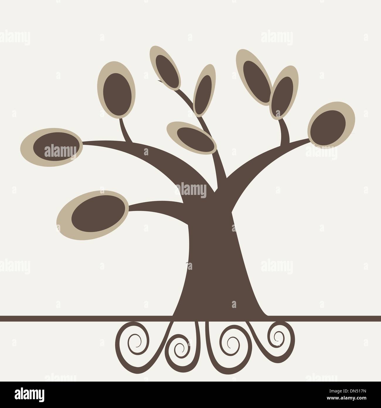 Abstract autumn tree Stock Vector Image & Art - Alamy