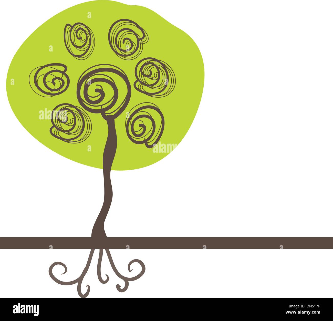 Abstract autumn tree Stock Vector Image & Art - Alamy
