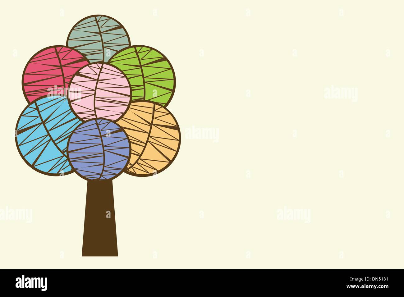 Abstract autumn tree Stock Vector Image & Art - Alamy