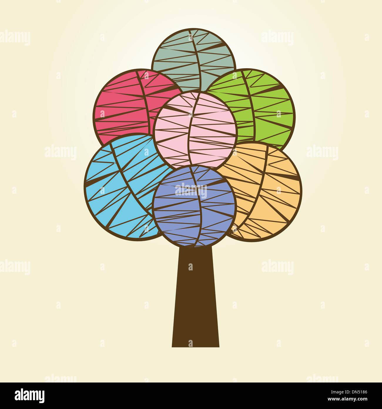 Abstract autumn tree Stock Vector Image & Art - Alamy
