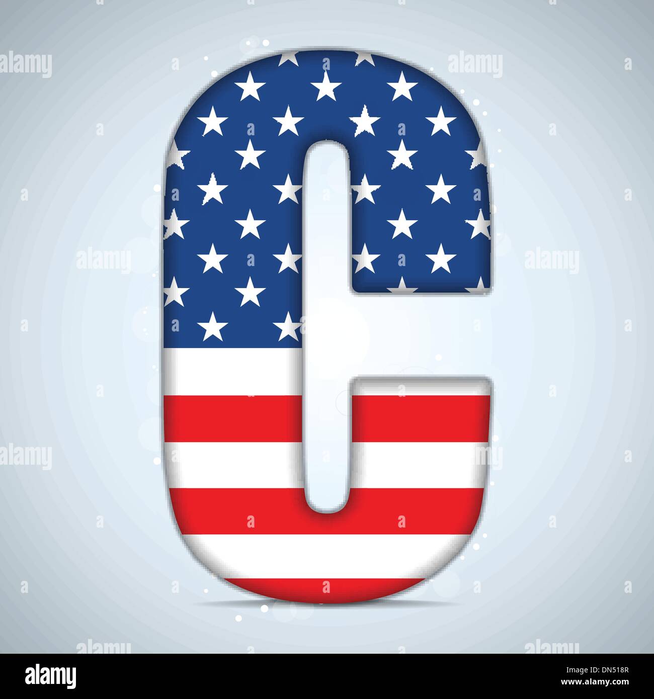 USA Independence Day Alphabet Letters Stock Vector Image & Art - Alamy