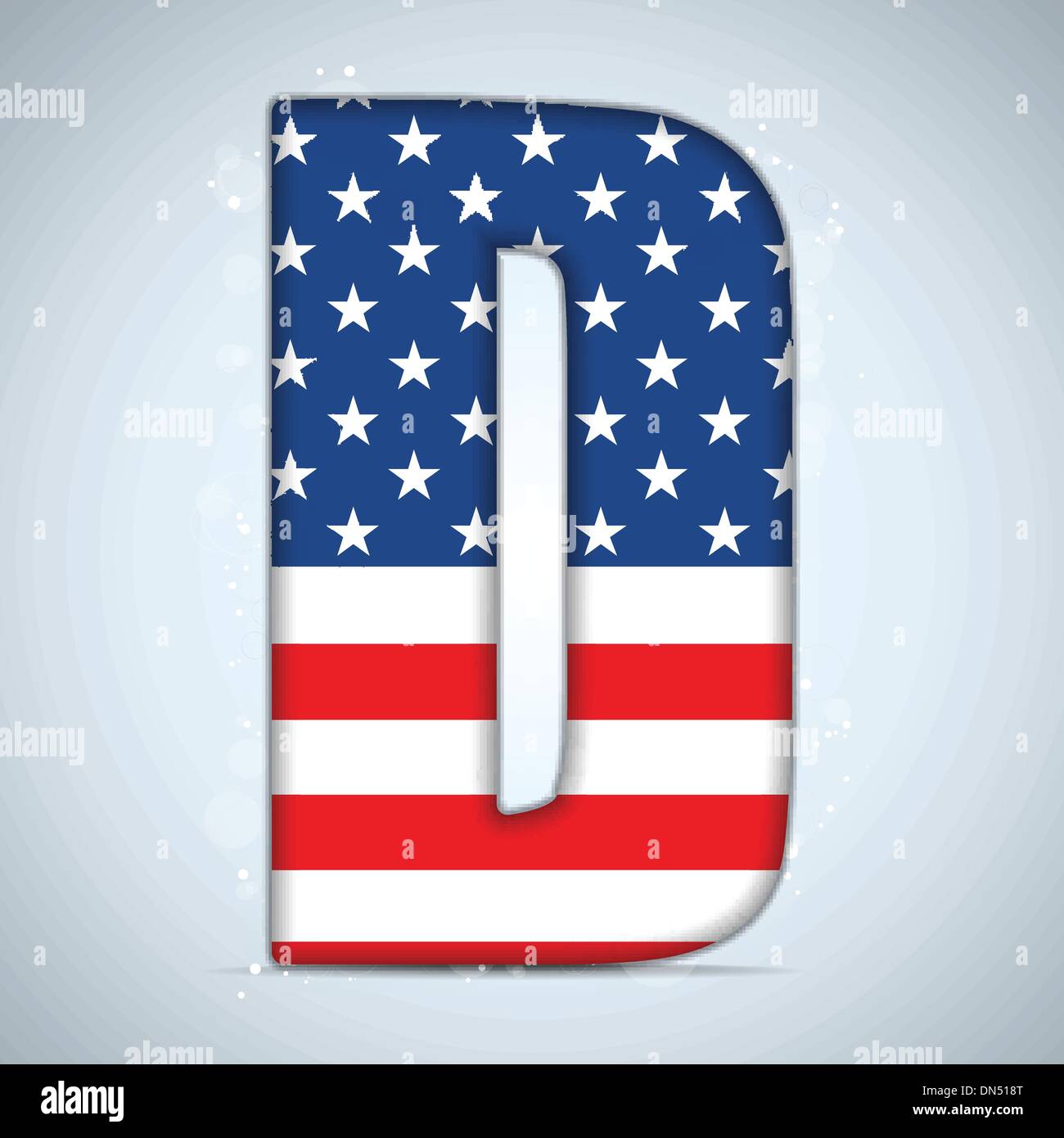 USA Independence Day Alphabet Letters Stock Vector Image & Art - Alamy