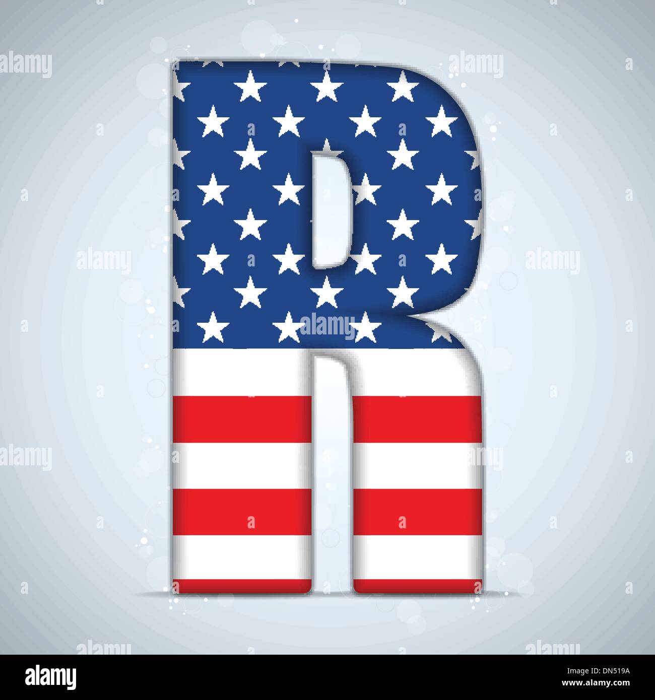 USA Independence Day Alphabet Letters Stock Vector Image & Art - Alamy