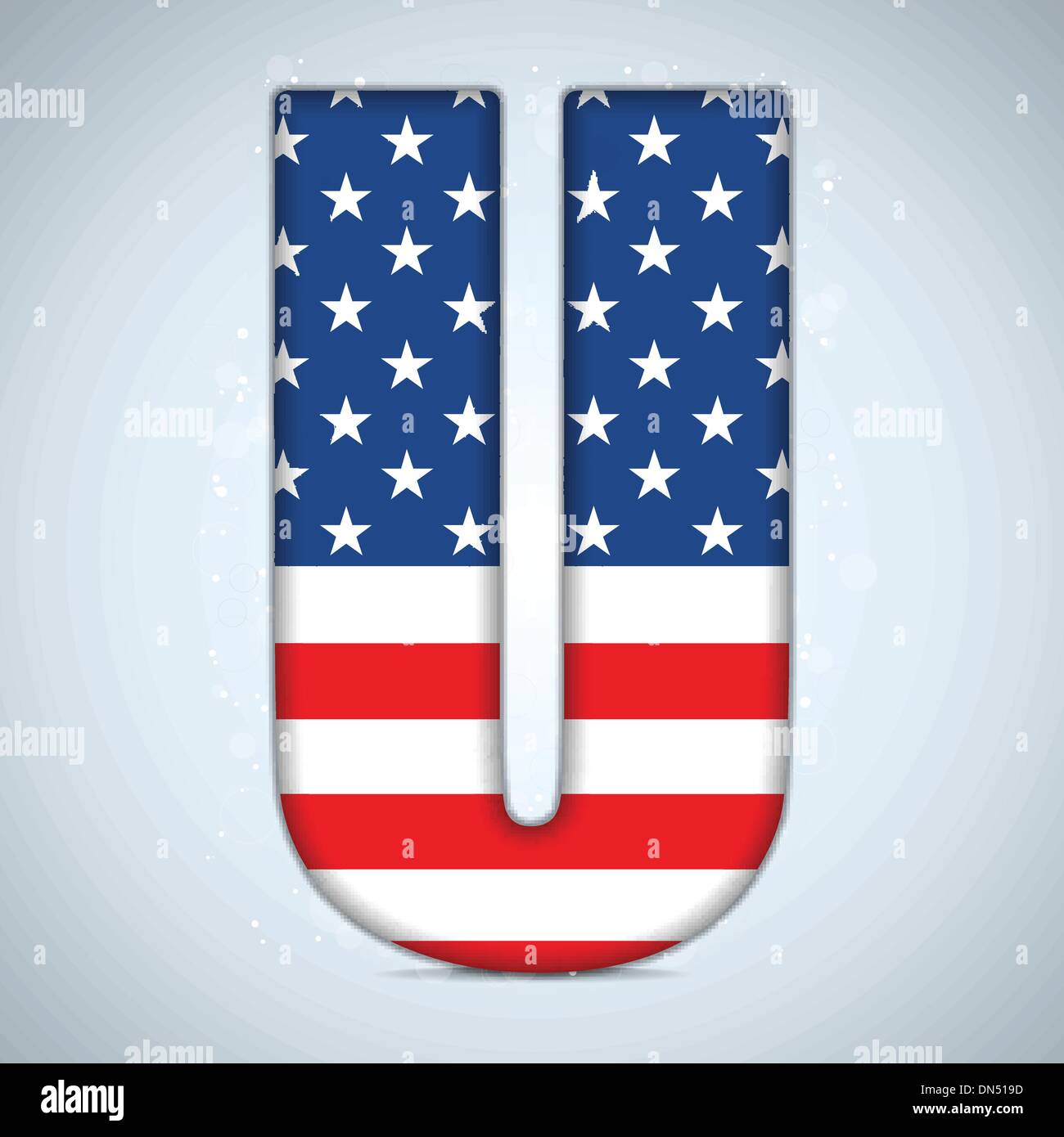 USA Independence Day Alphabet Letters Stock Vector Image & Art - Alamy