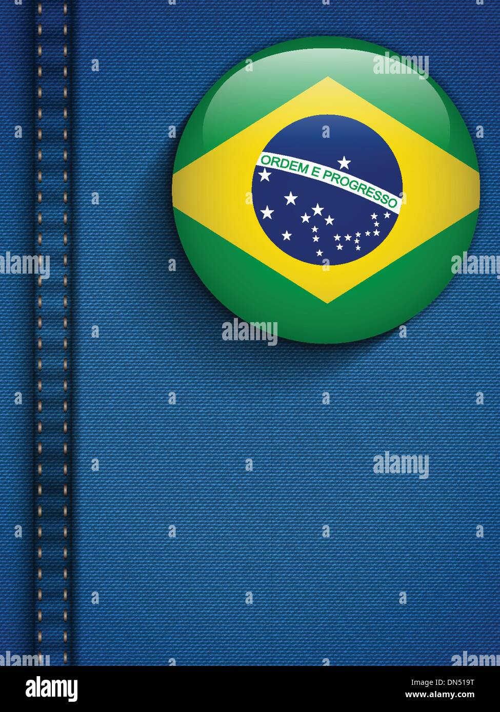 Brazilian flag souvenir Stock Vector Images - Alamy