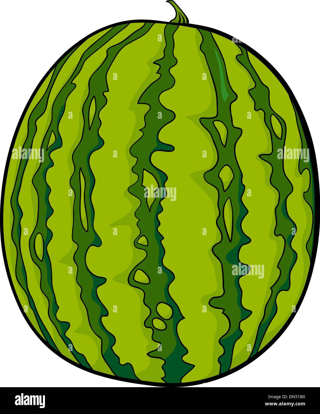Watermelon fruit cartoon Stock Vector Images Alamy