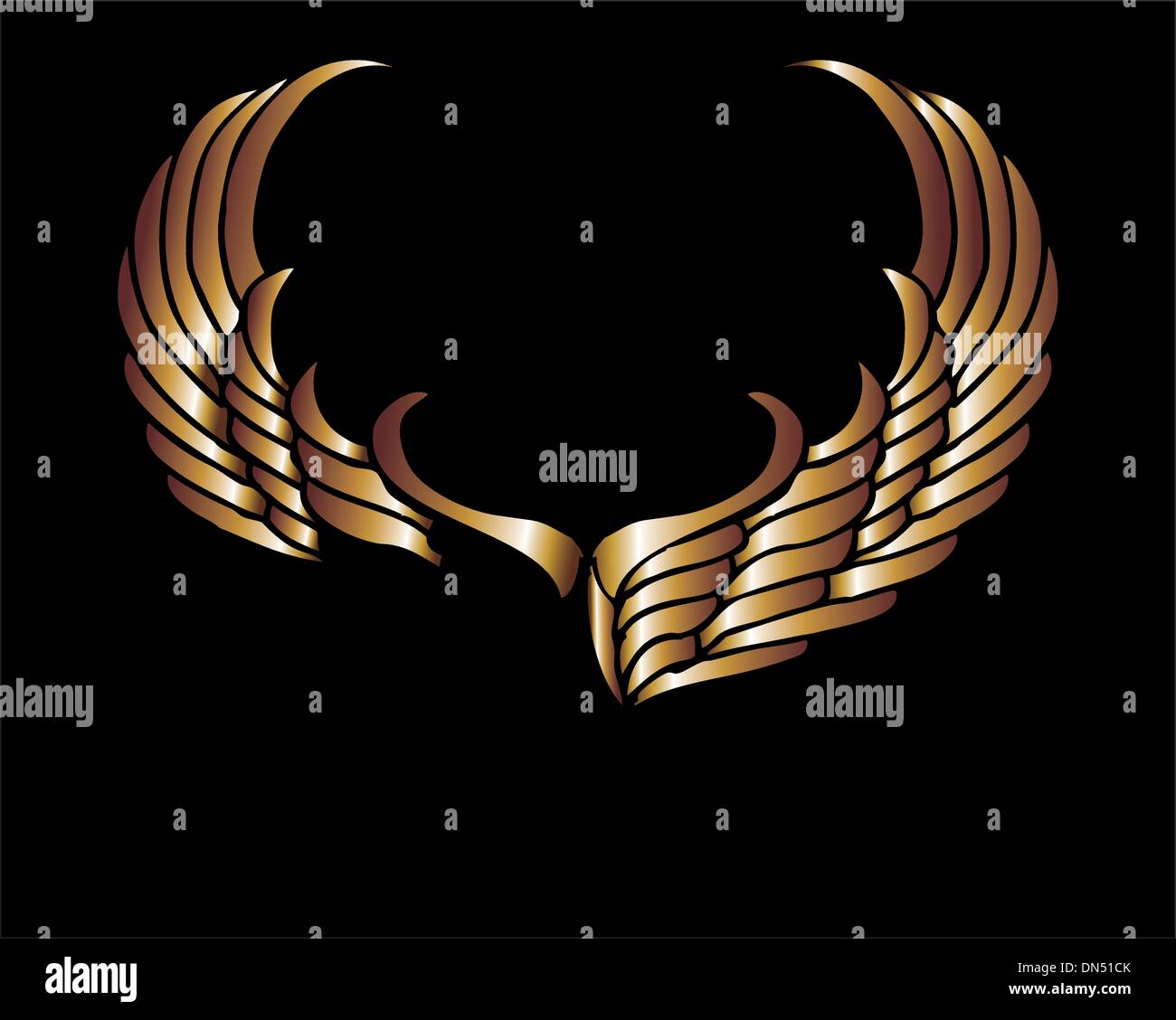 Wings frame vector vectors hi-res stock photography and images - Alamy