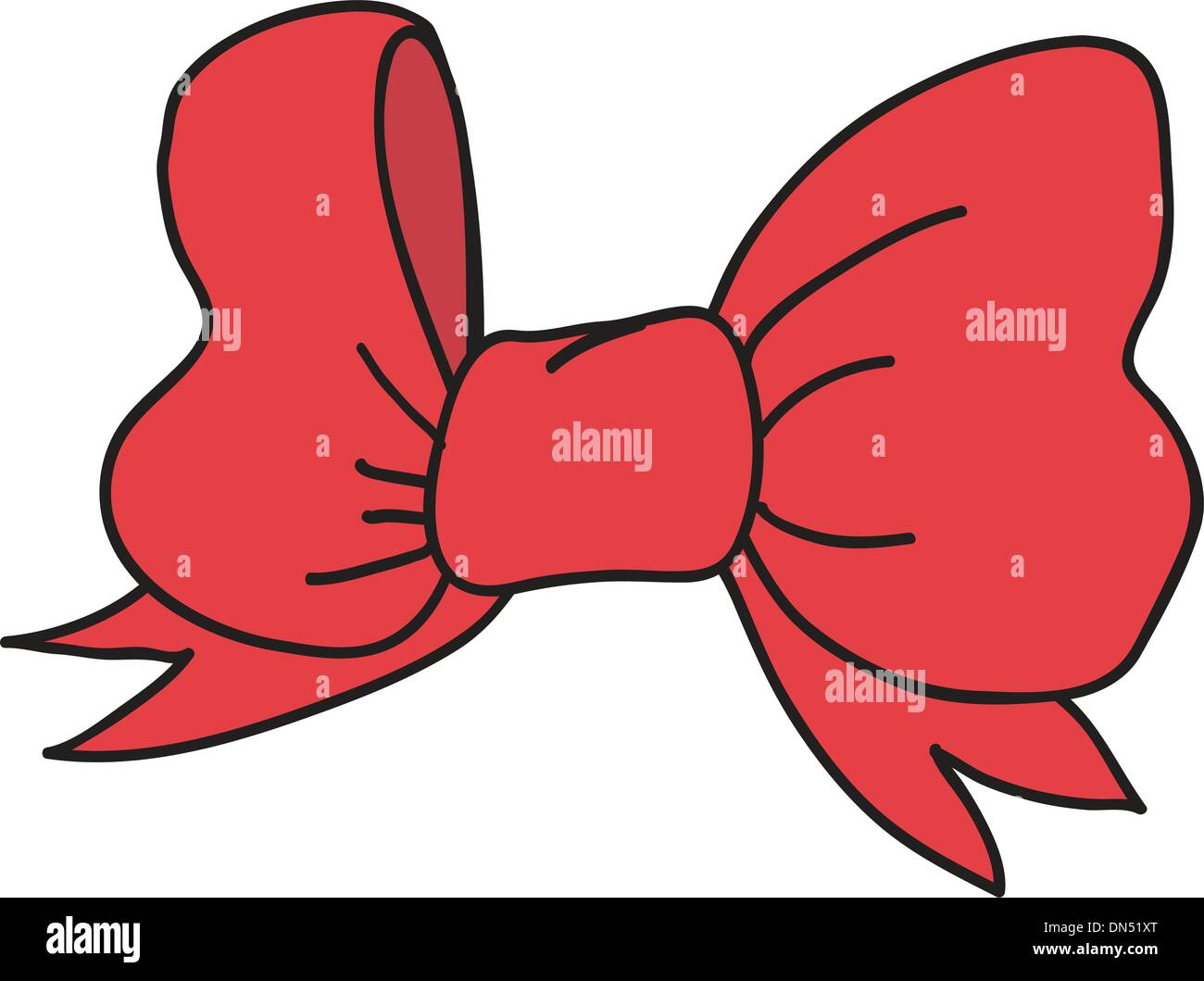 Shiny red satin ribbon on white background Stock Vector Image & Art - Alamy