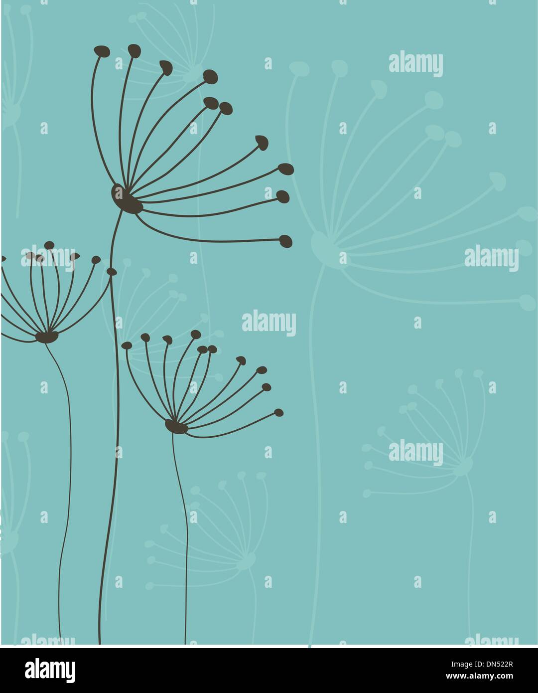Vintage card flowers Stock Vector Images - Alamy