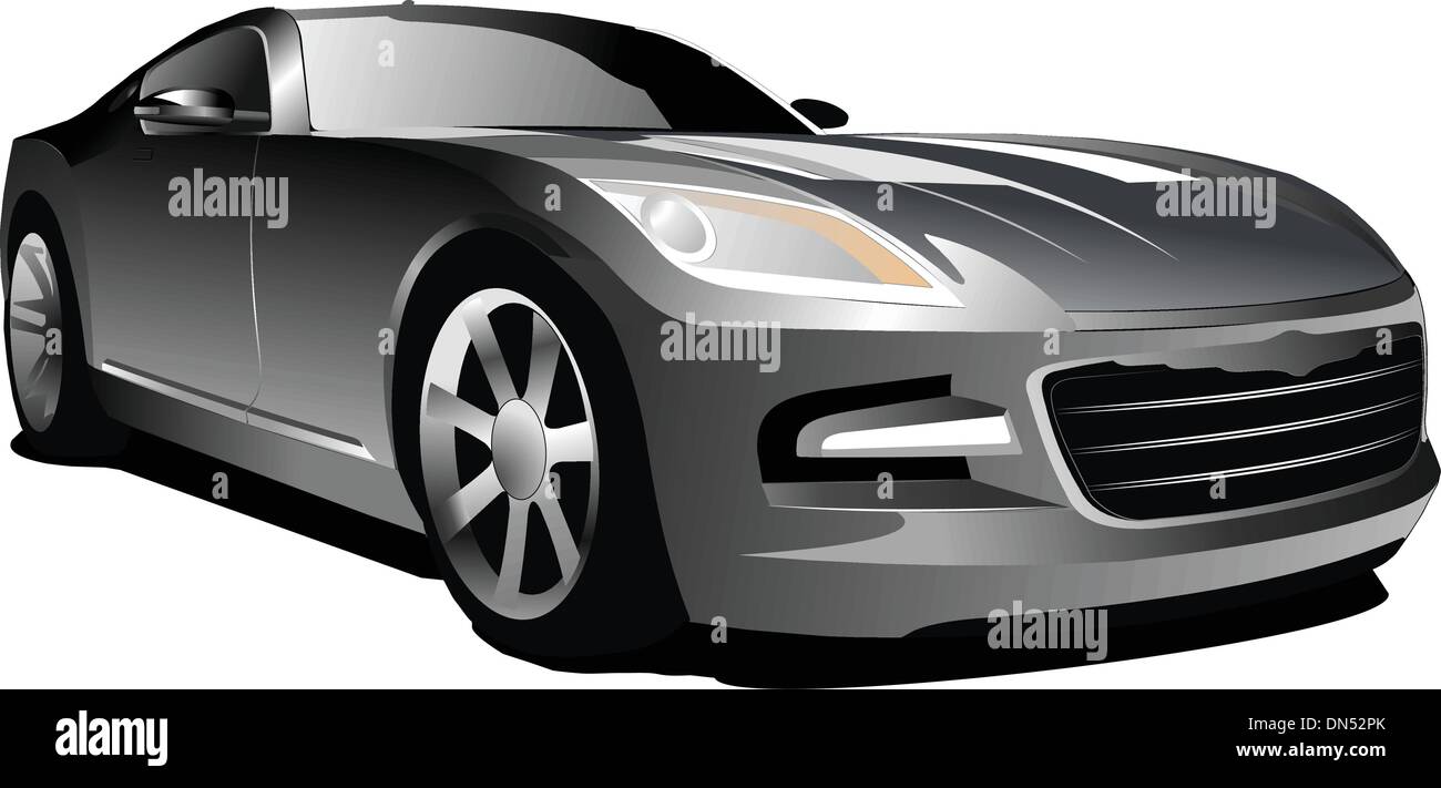 Gray car. Vector illustration Stock Vector Image & Art Alamy