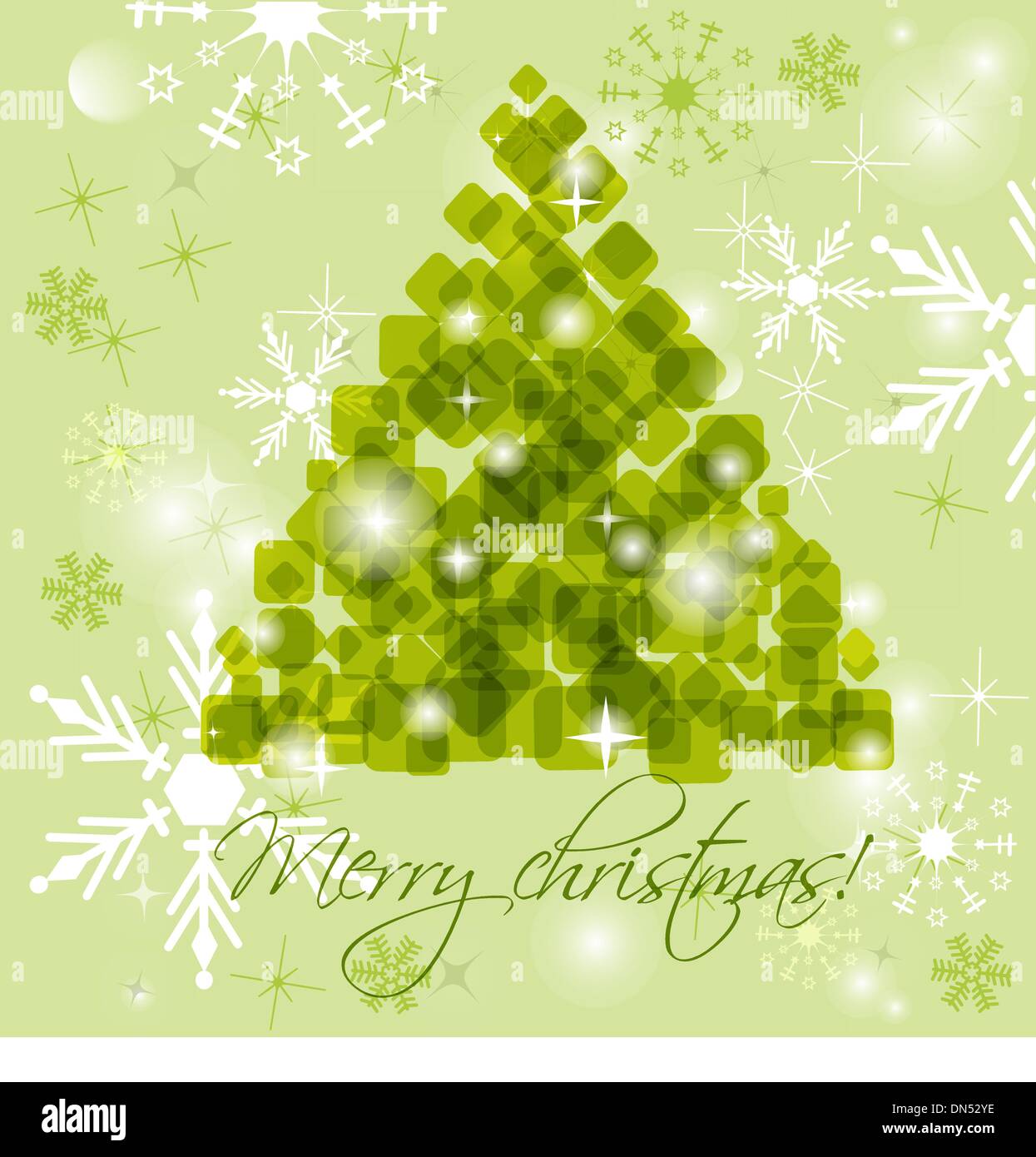 Christmas background with Christmas tree, vector illustration Stock ...