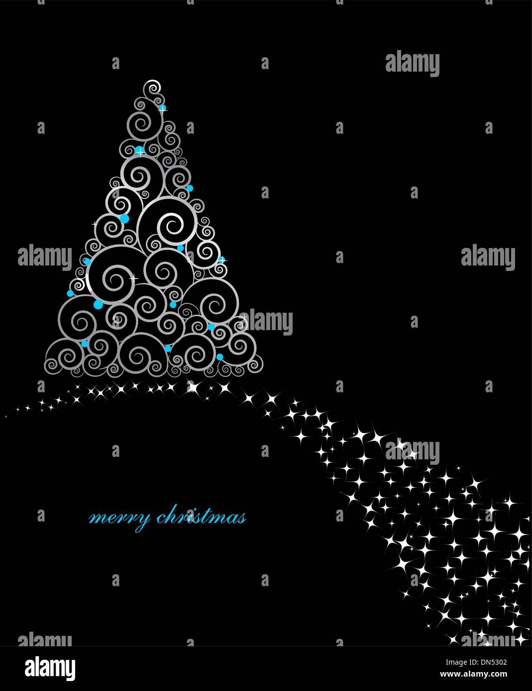 Christmas background with Christmas tree, vector illustration Stock ...