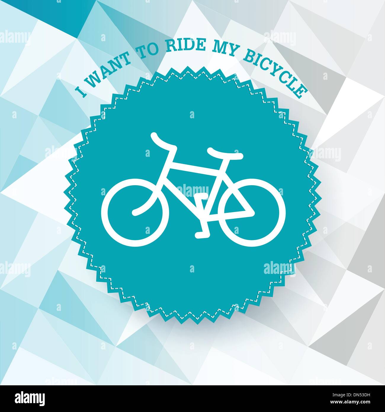 Vintage bicycle illustration. Vector. Stock Vector