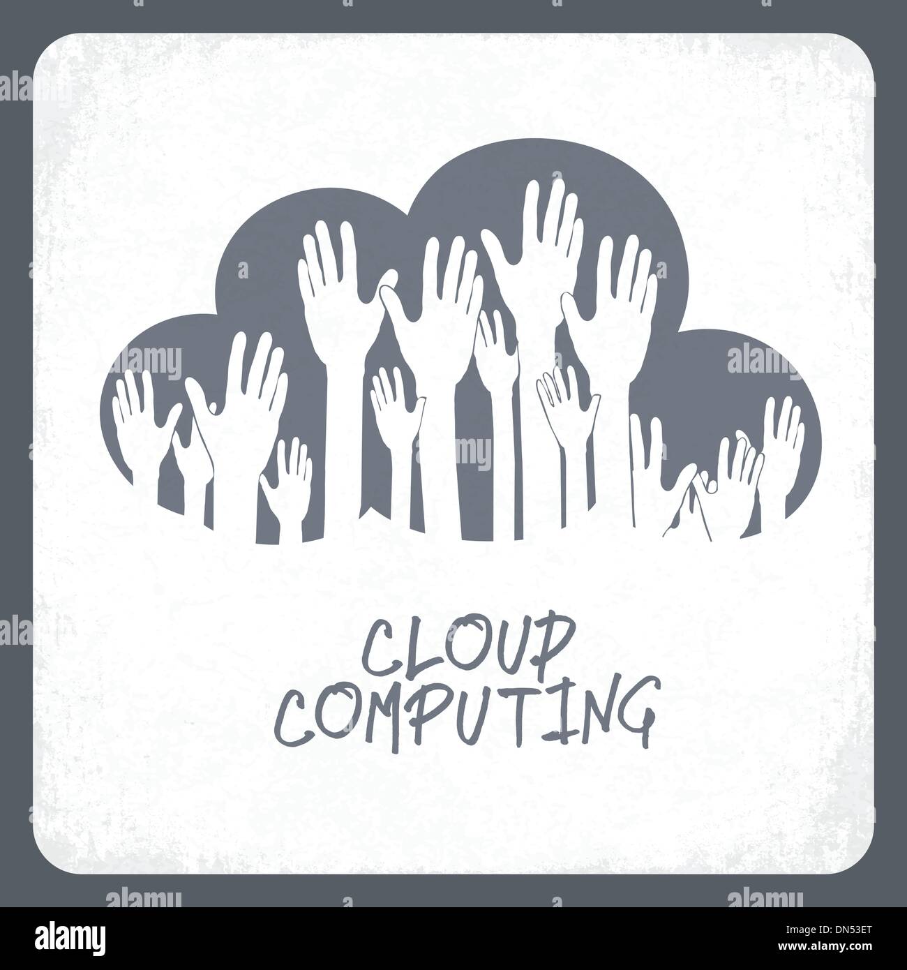 Cloud computing concept. Vector. Stock Vector