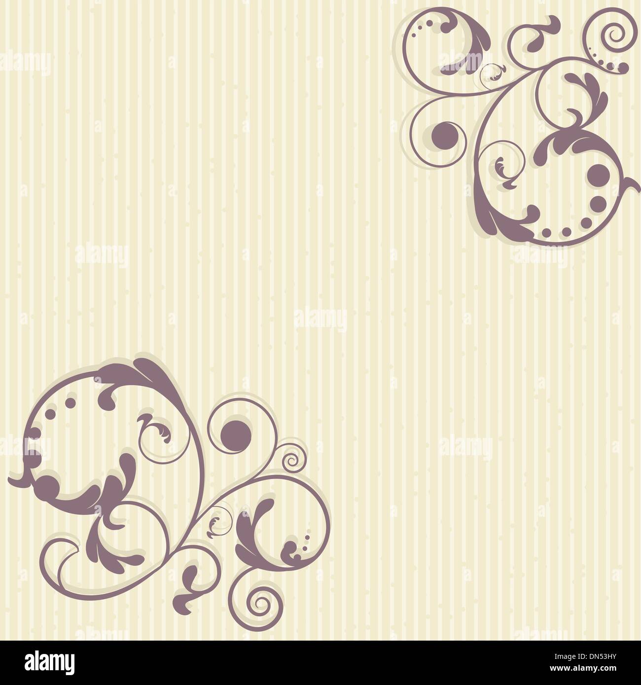 Vintage card flowers Stock Vector Images - Alamy