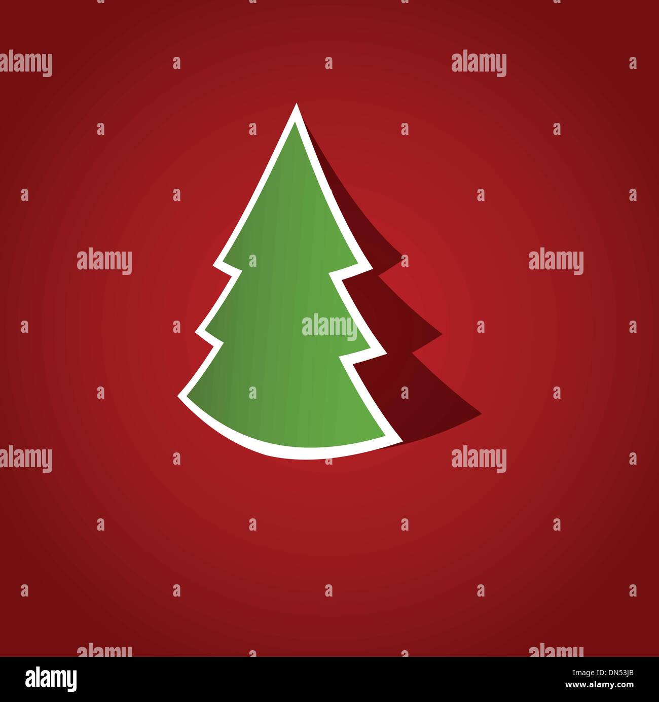 Christmas background with Christmas tree, vector illustration Stock ...