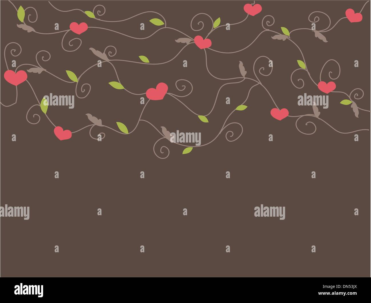 Cute vector background with vintage hearts Stock Vector Image & Art - Alamy