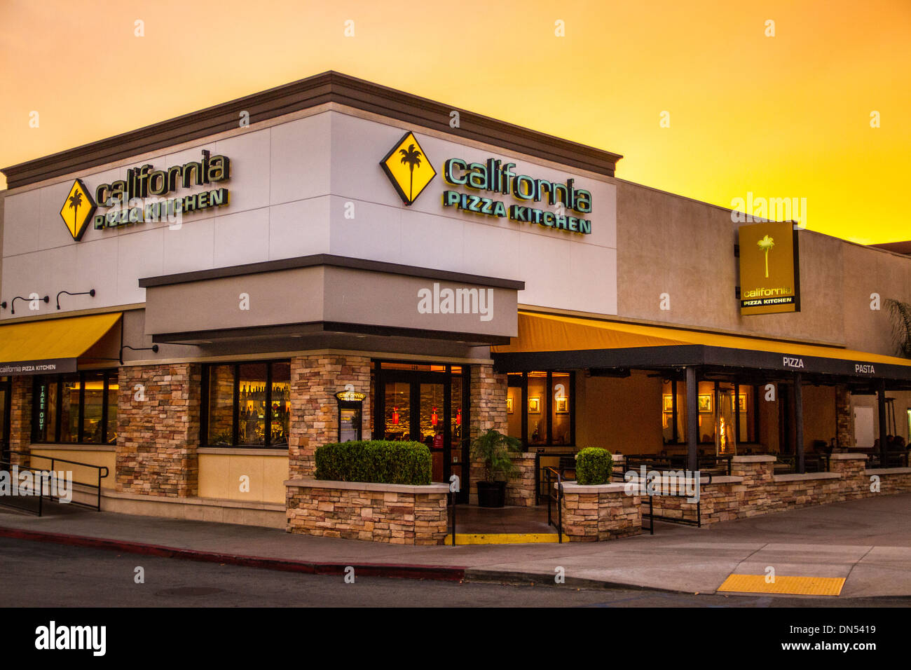 A California Pizza Kitchen Restaurant in Northridge California Stock Photo