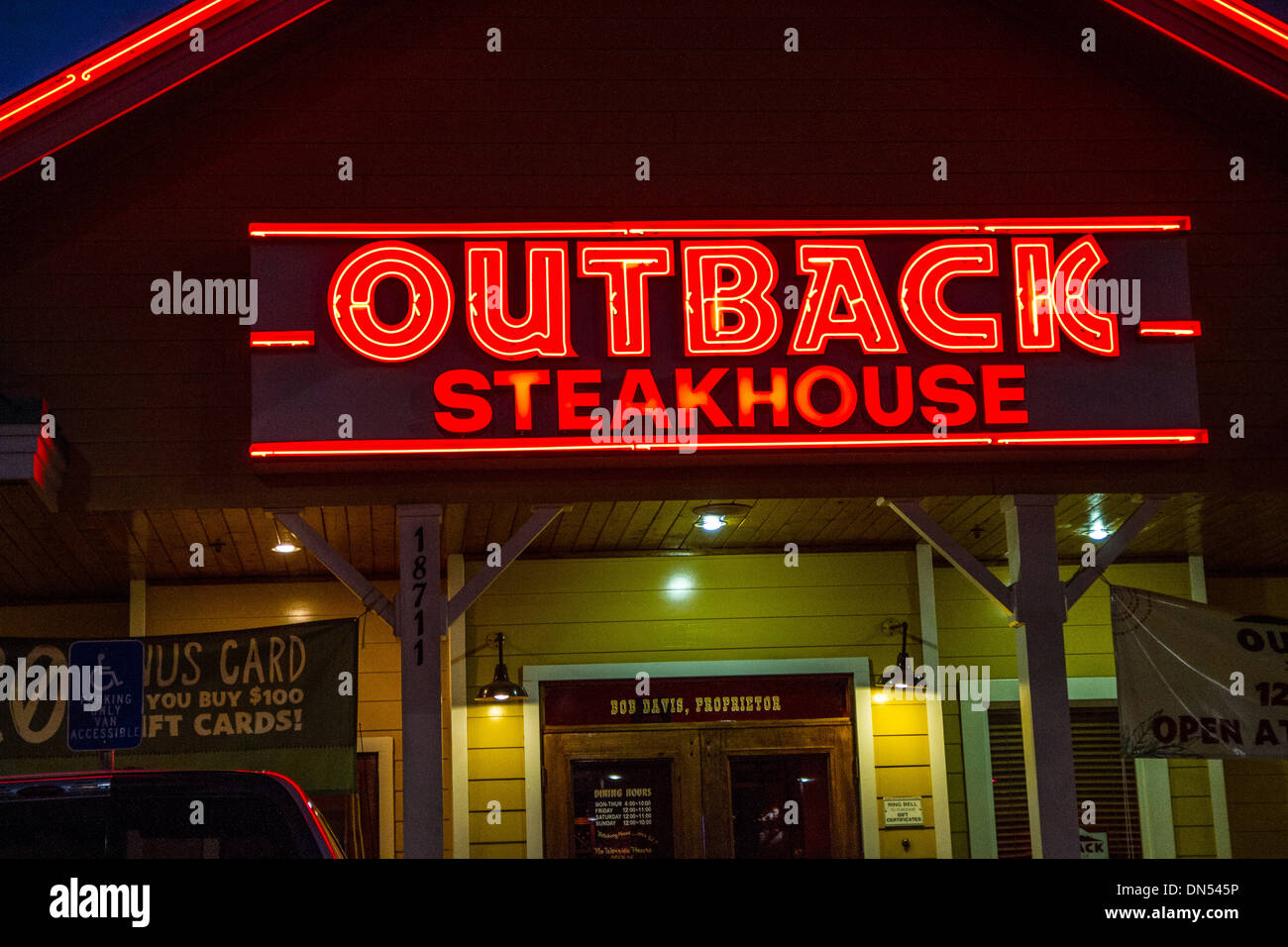An Outback Steakhouse in Northridge California Stock Photo Alamy