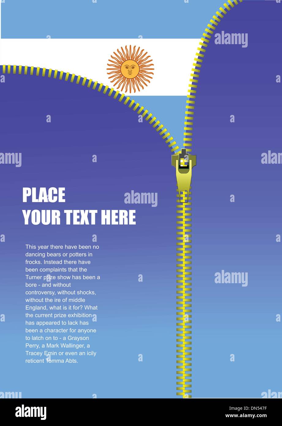 Zipper open Argentina flag Stock Vector Image & Art Alamy