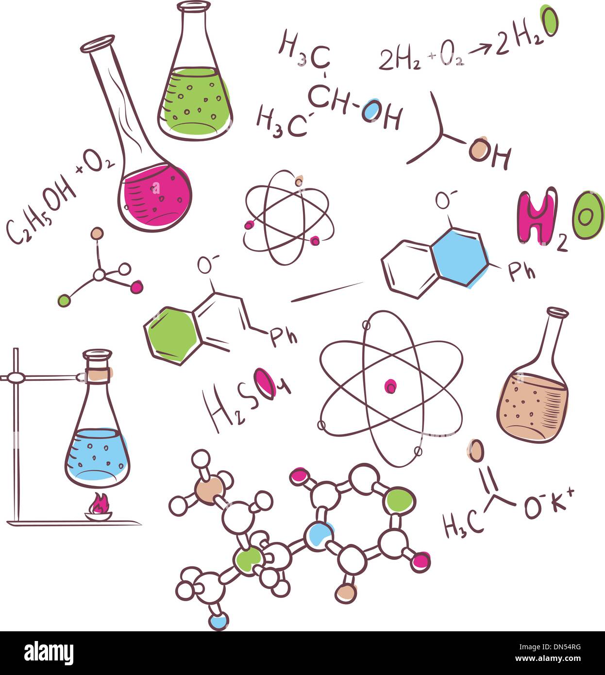 Chemistry background hi-res stock photography and images - Alamy
