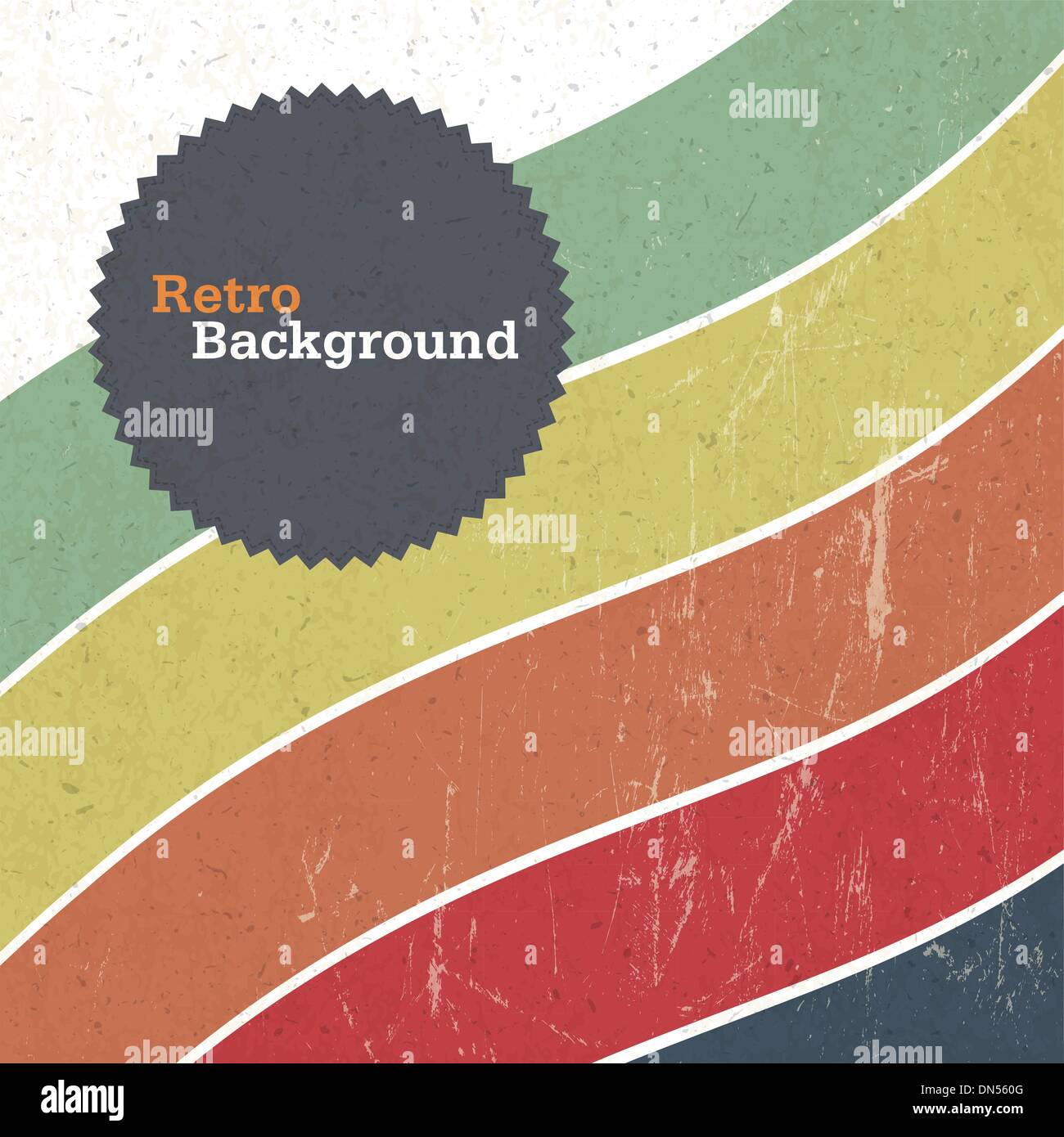 Retro background with colorful lines, vector Stock Vector Image & Art ...