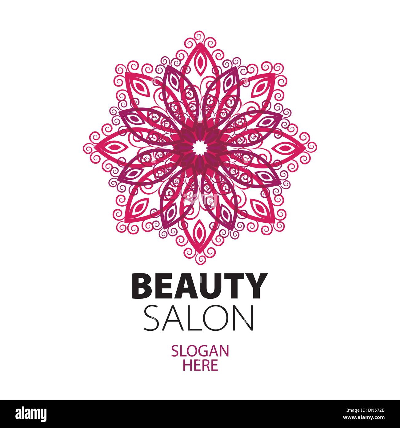 abstract logo lace for beauty salon Stock Vector
