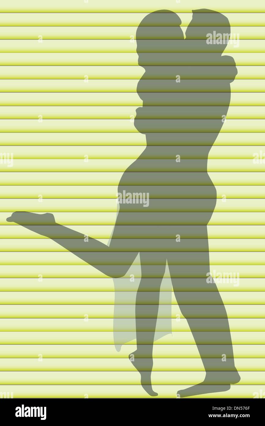 Kissing Couple Stock Vector
