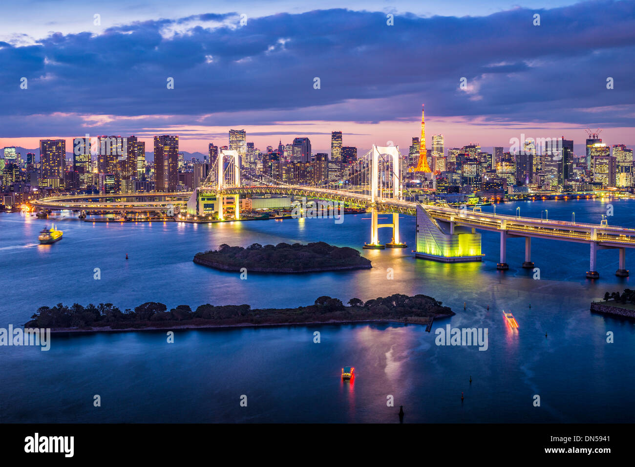 Tokyo Bay, Japan. Stock Photo