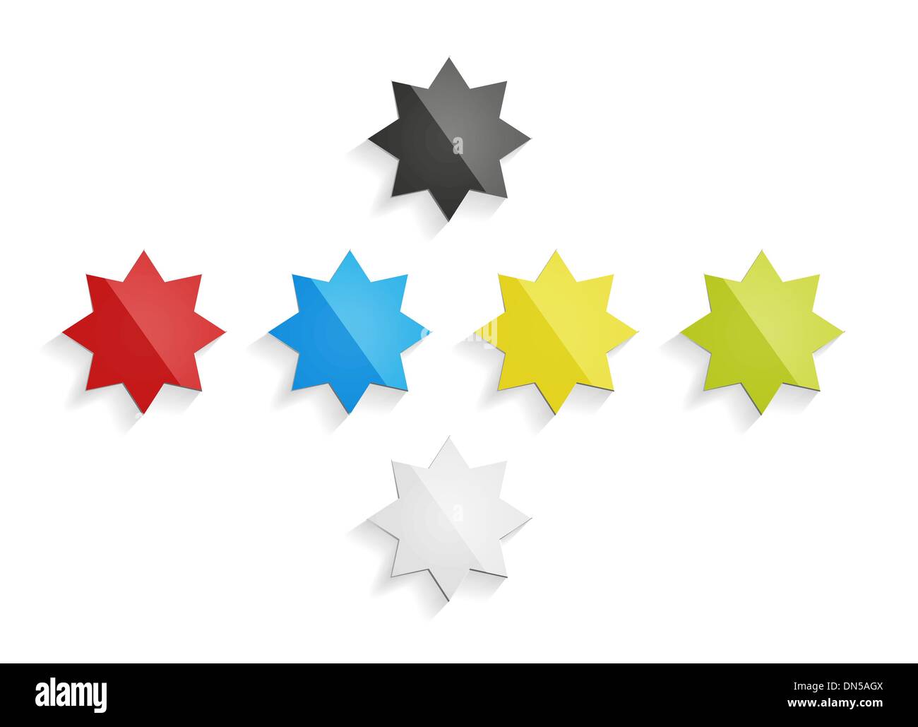 The glossy star Stock Vector
