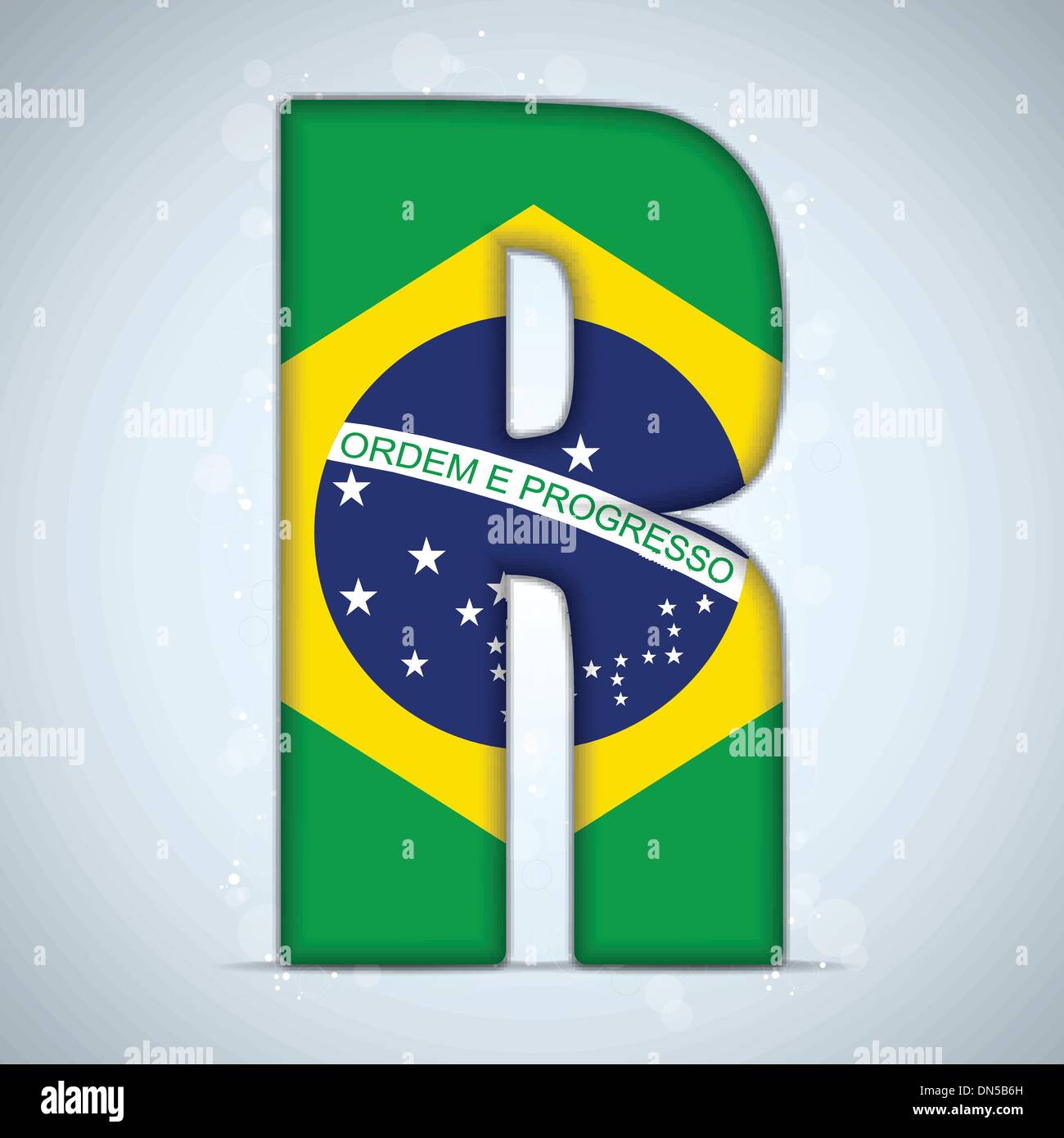 Brazil flag brazilian alphabet letters hires stock photography and