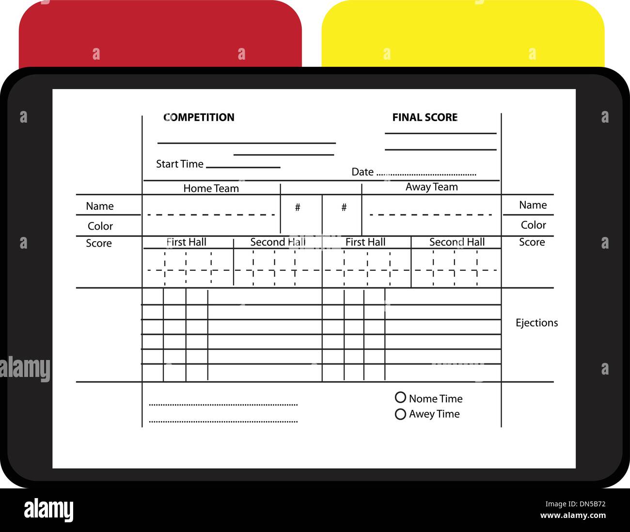 Soccer Referee Data Set Stock Vector Image & Art Alamy