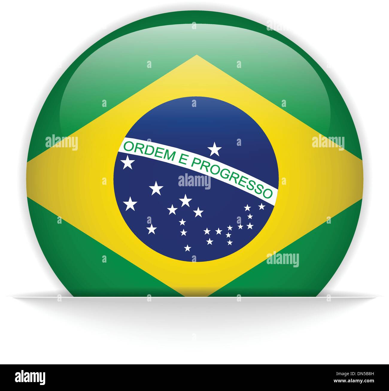 Brazil flag circle Stock Vector Images - Alamy