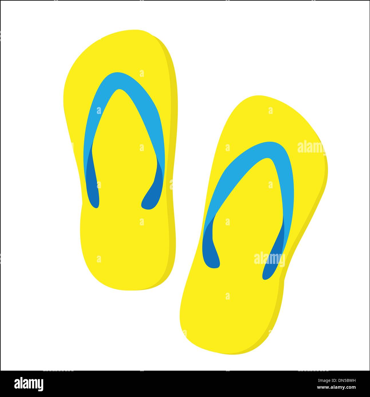 beautiful beach slippers isolated Stock Vector Image & Art - Alamy