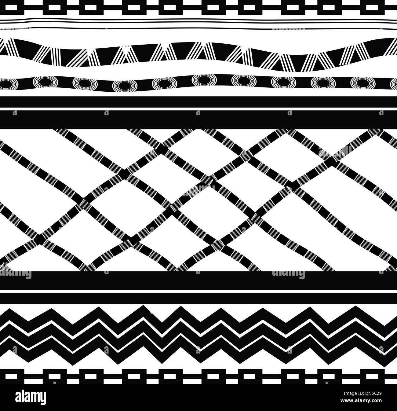 Black and white seamless in ethnic style Stock Vector Image & Art - Alamy