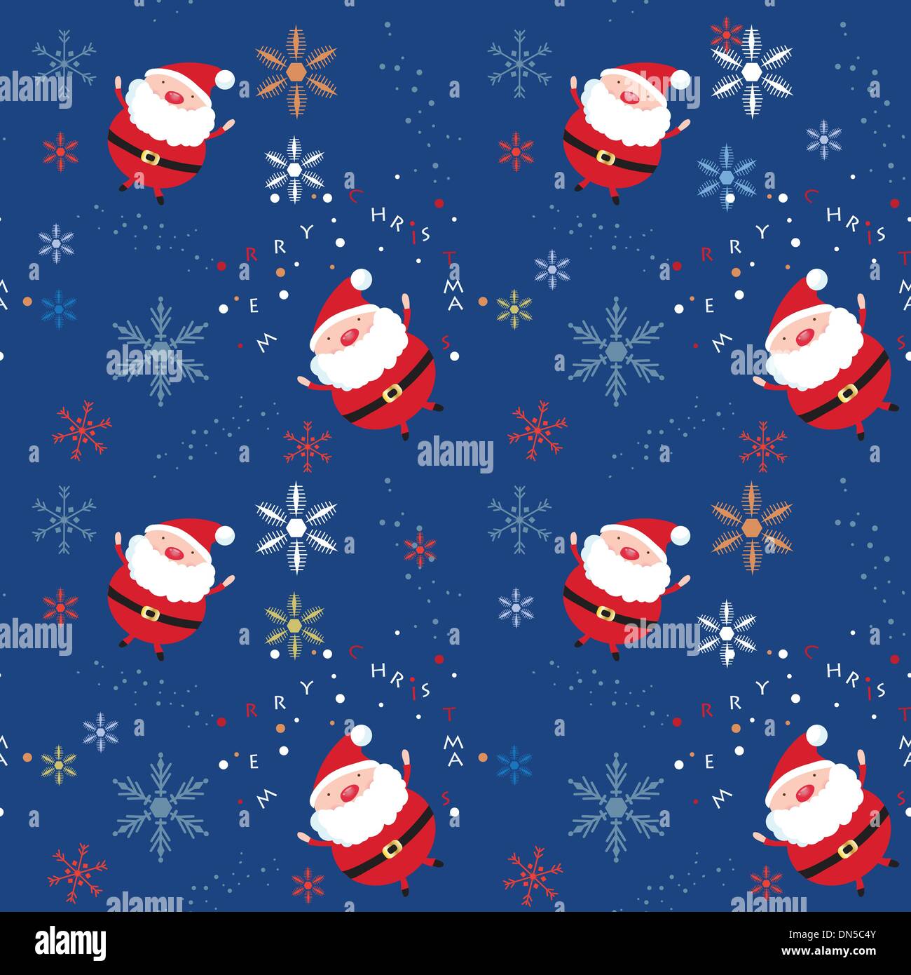 Santa pattern Stock Vector Images - Alamy