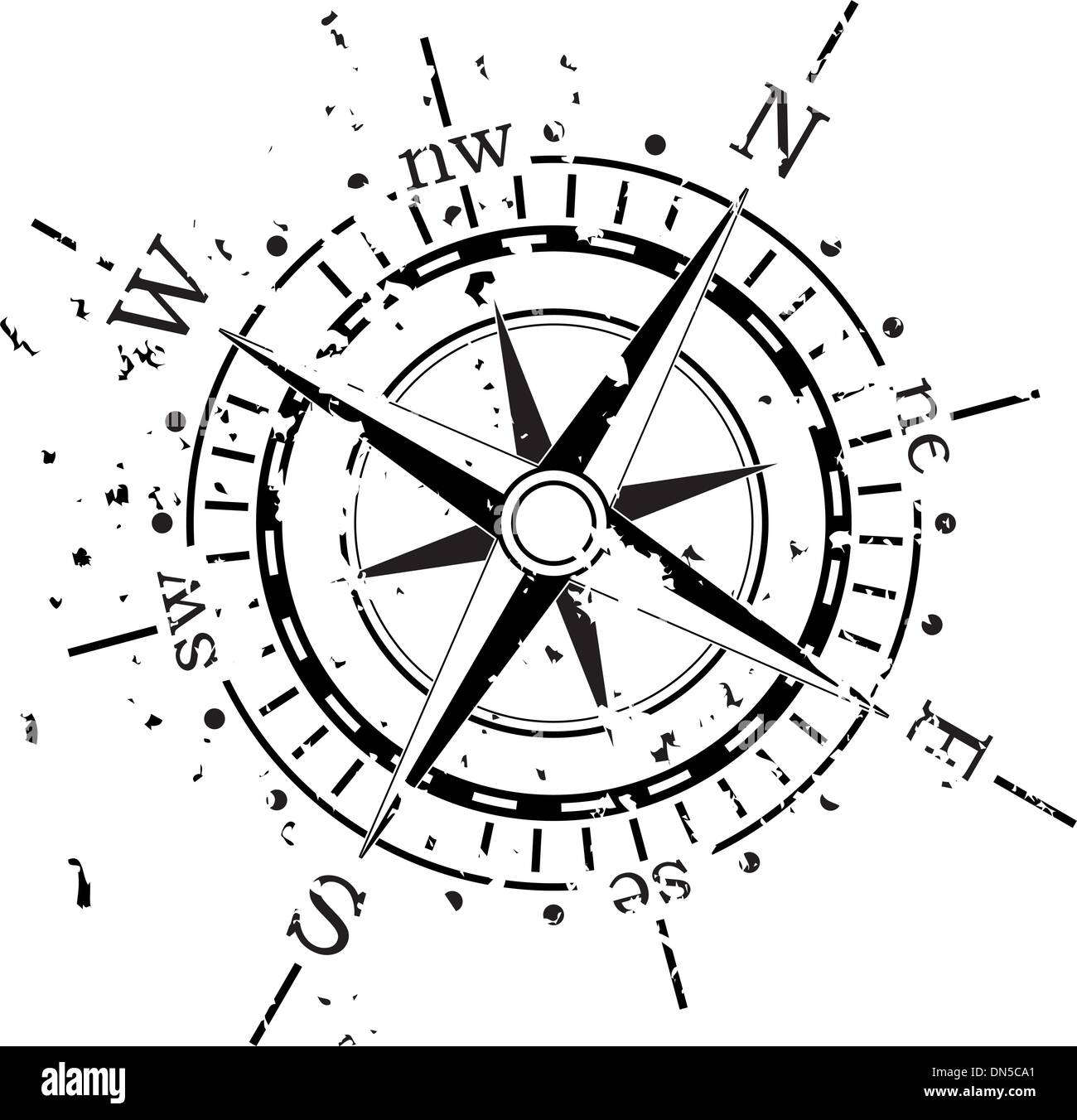 Compass illustration hires stock photography and images Alamy