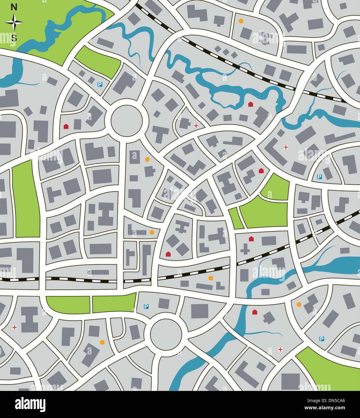 vector city map Stock Vector Image & Art Alamy