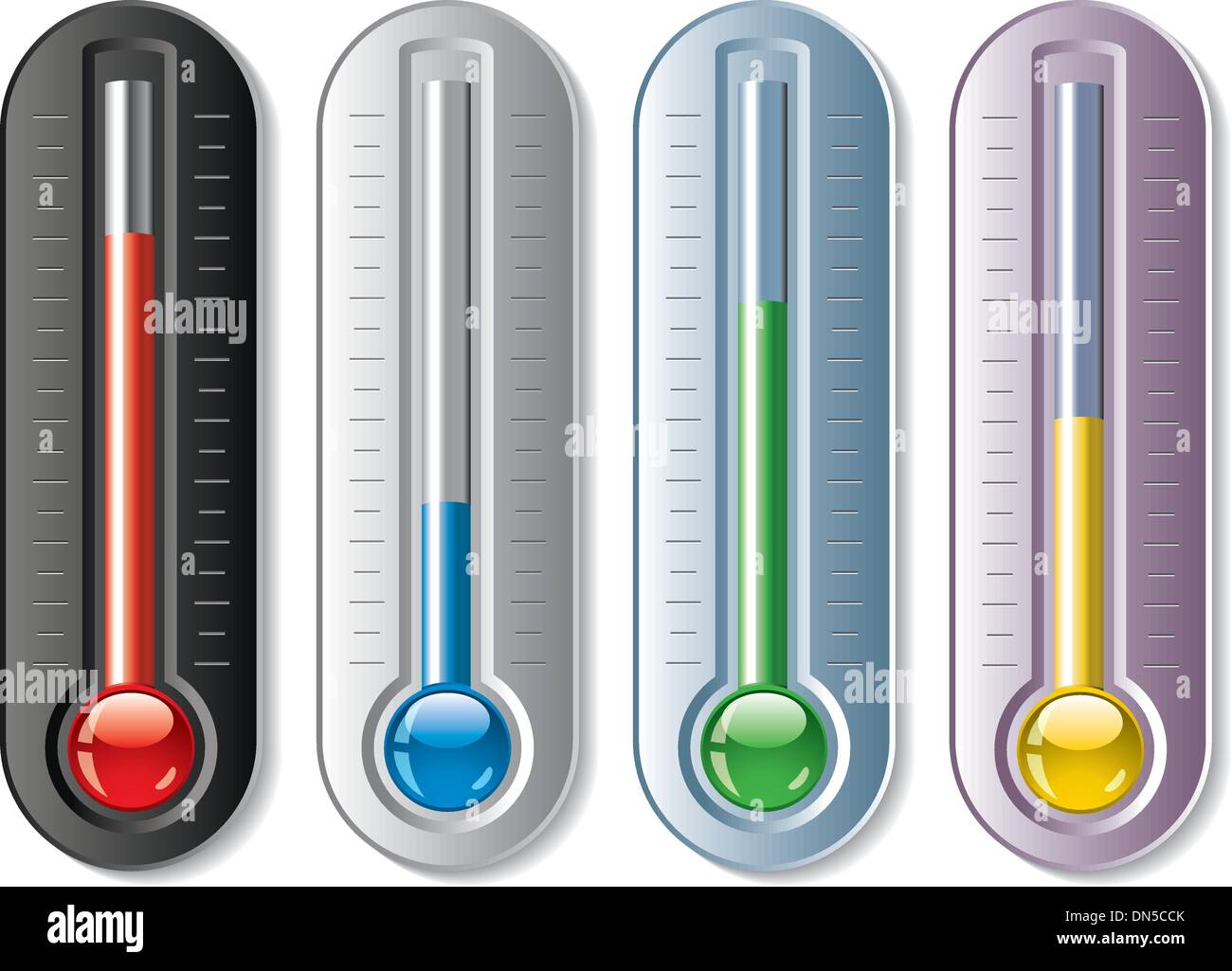 vector set of thermometers Stock Vector Image & Art Alamy