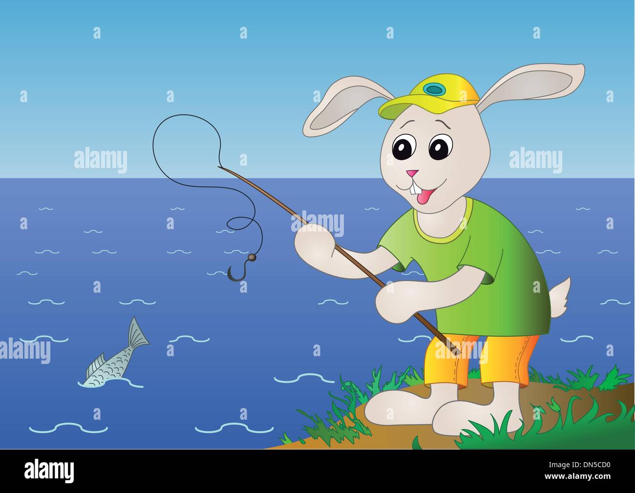 Angler fish sea beach Stock Vector Images - Alamy