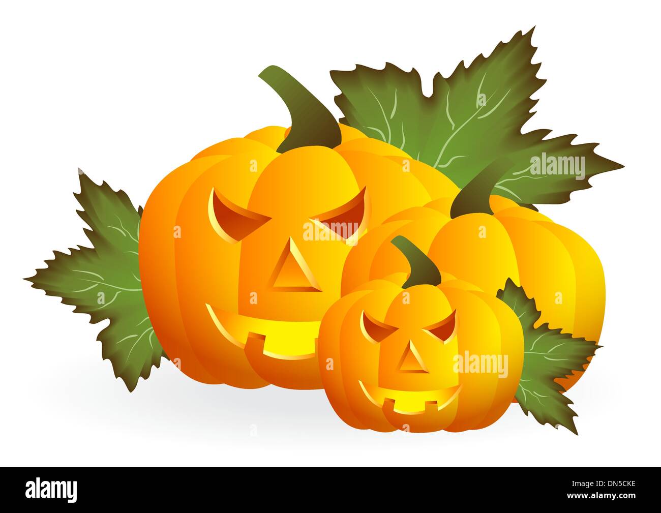 Pumpkins for Halloween Stock Vector