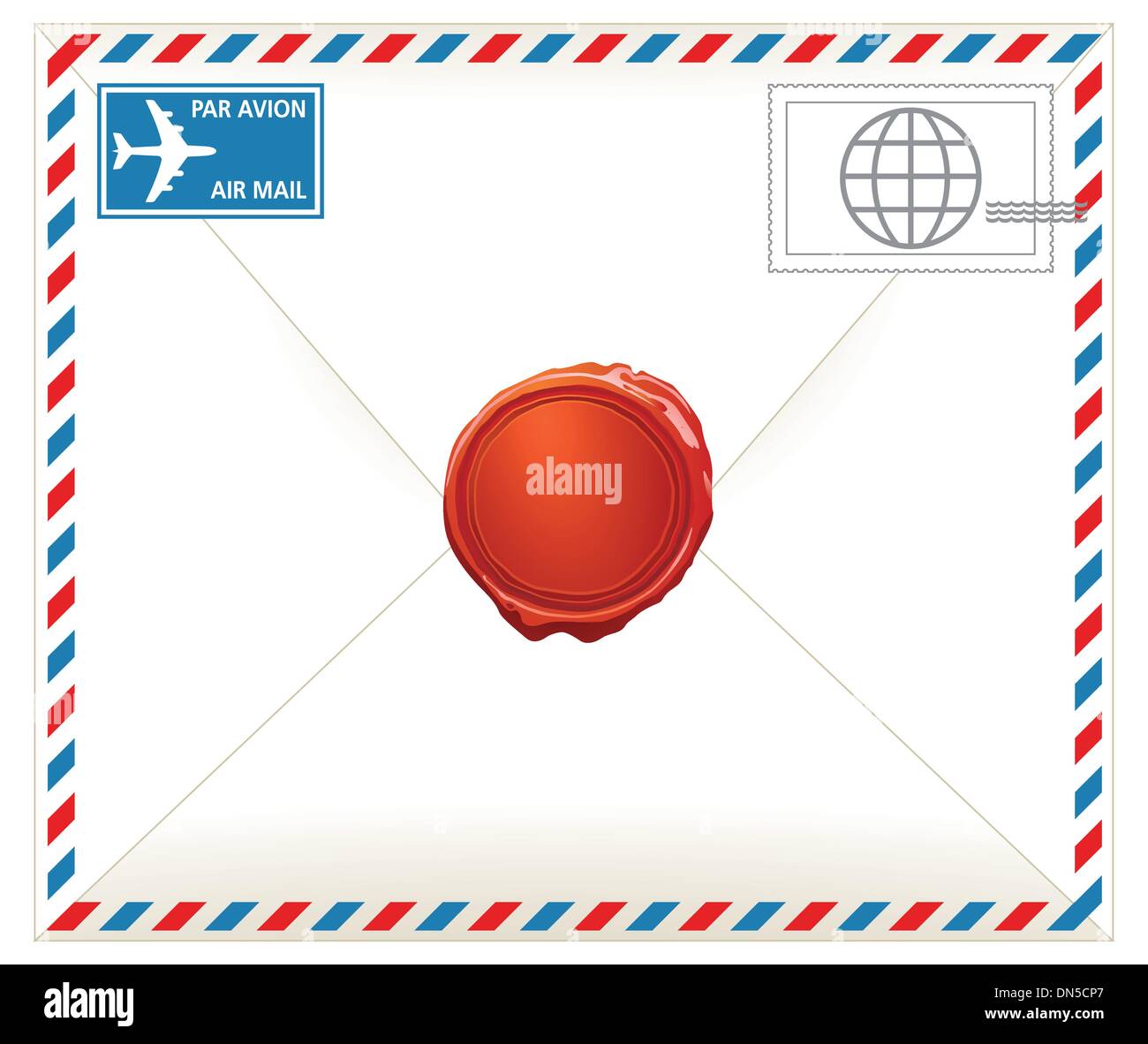 Airmail letter Stock Vector
