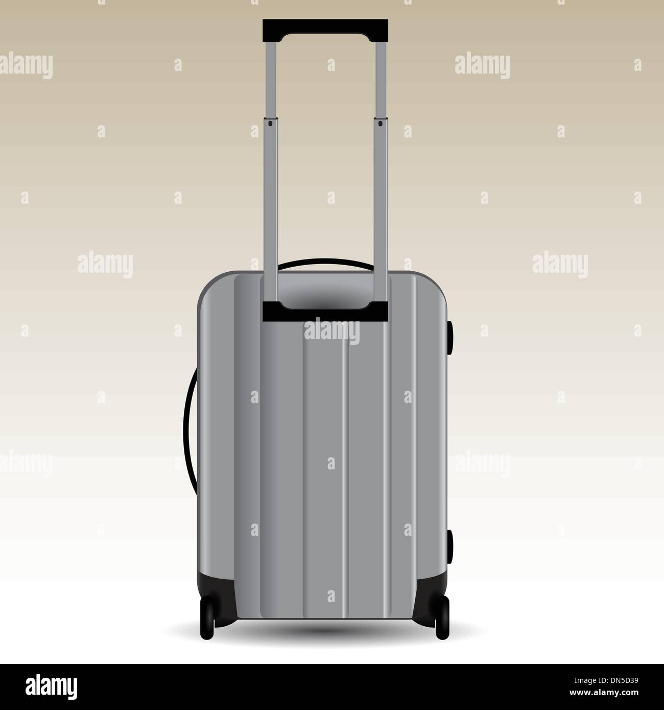 Suitcase on wheels Stock Vector