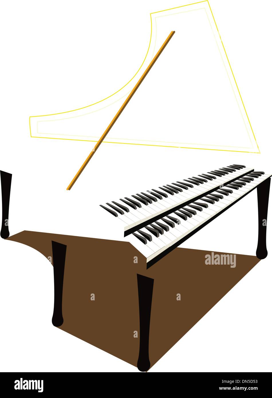 Harpsichord Stock Vector Images Alamy